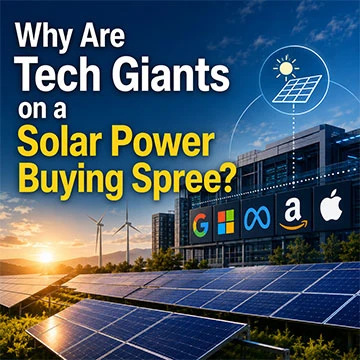 Proč tech giganti nakupují solární energii?
